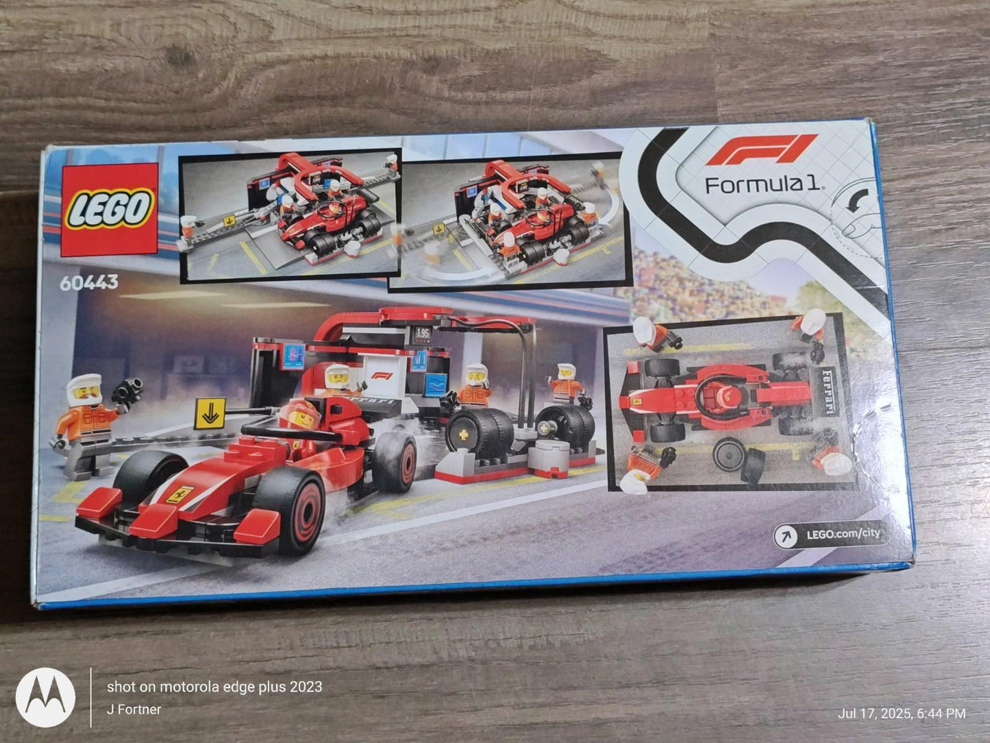 LEGO® City Formula 1 F1® Pit Stop & Pit Crew with Ferrari Car 60443