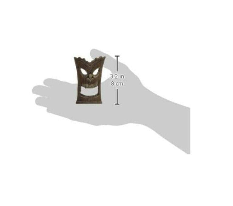 Zoo Med Betta Bling Decor Betta Tiki Mask Brown Aquarium Ornament