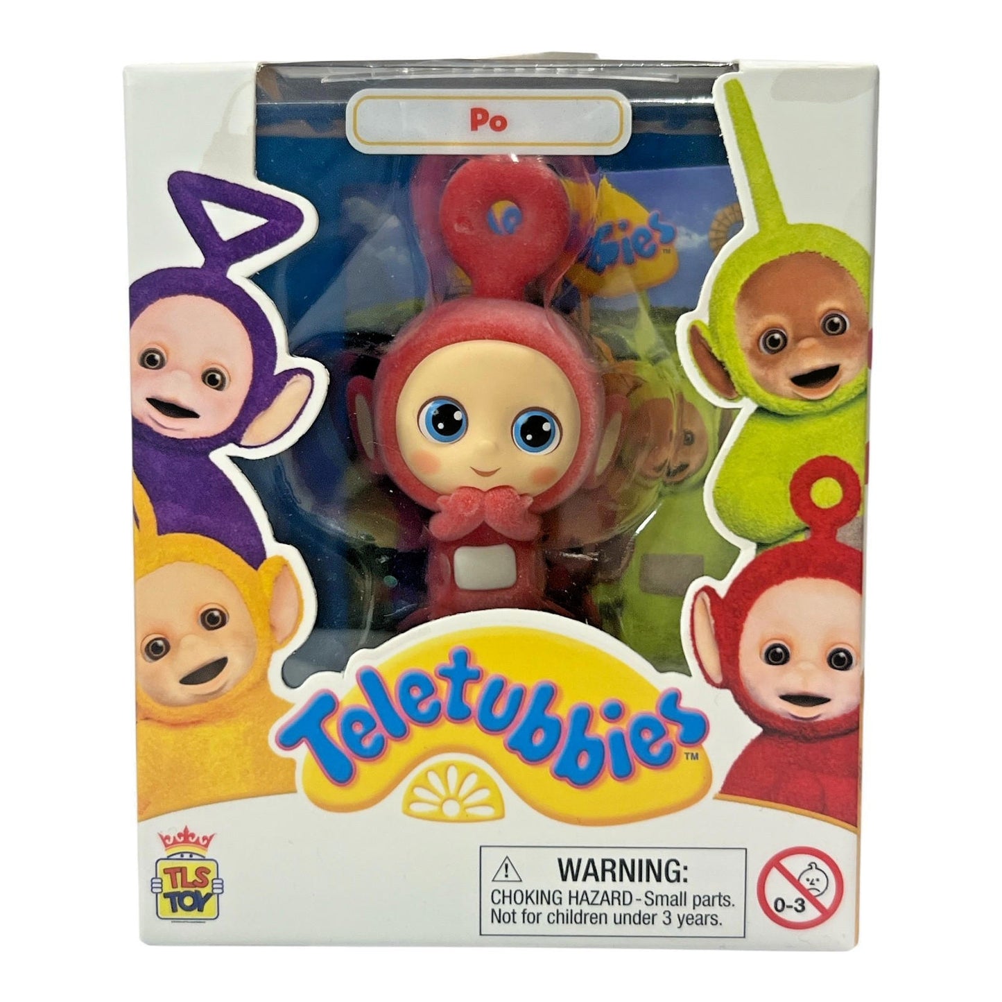 Teletubbies TLS CheeBee Set of 4 Flocked Mini Figures 2.5" Tinky Winky Po Dipsy