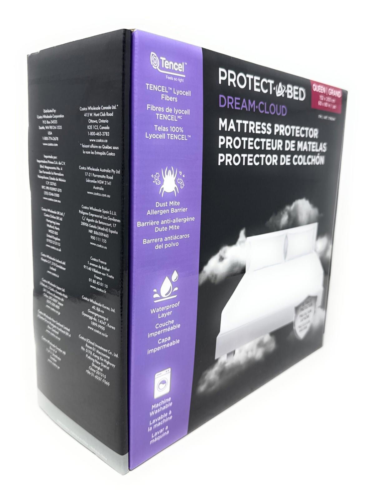 Protect A Bed Dream Cloud Mattress Protector Queen Waterproof Breathable Tencel