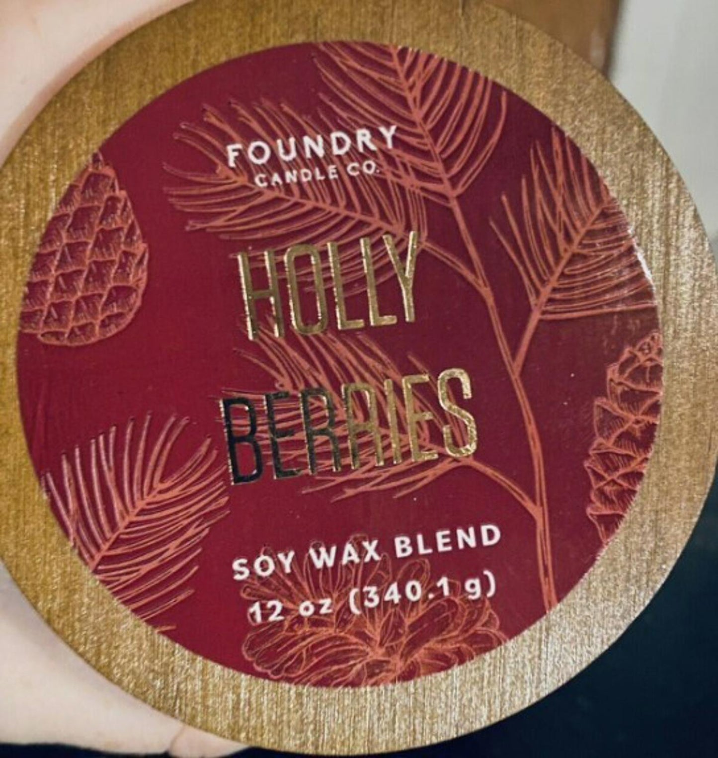 Holly Berries 12oz, 8.5 oz & Sugar Plum 12 oz by Foundry Candle