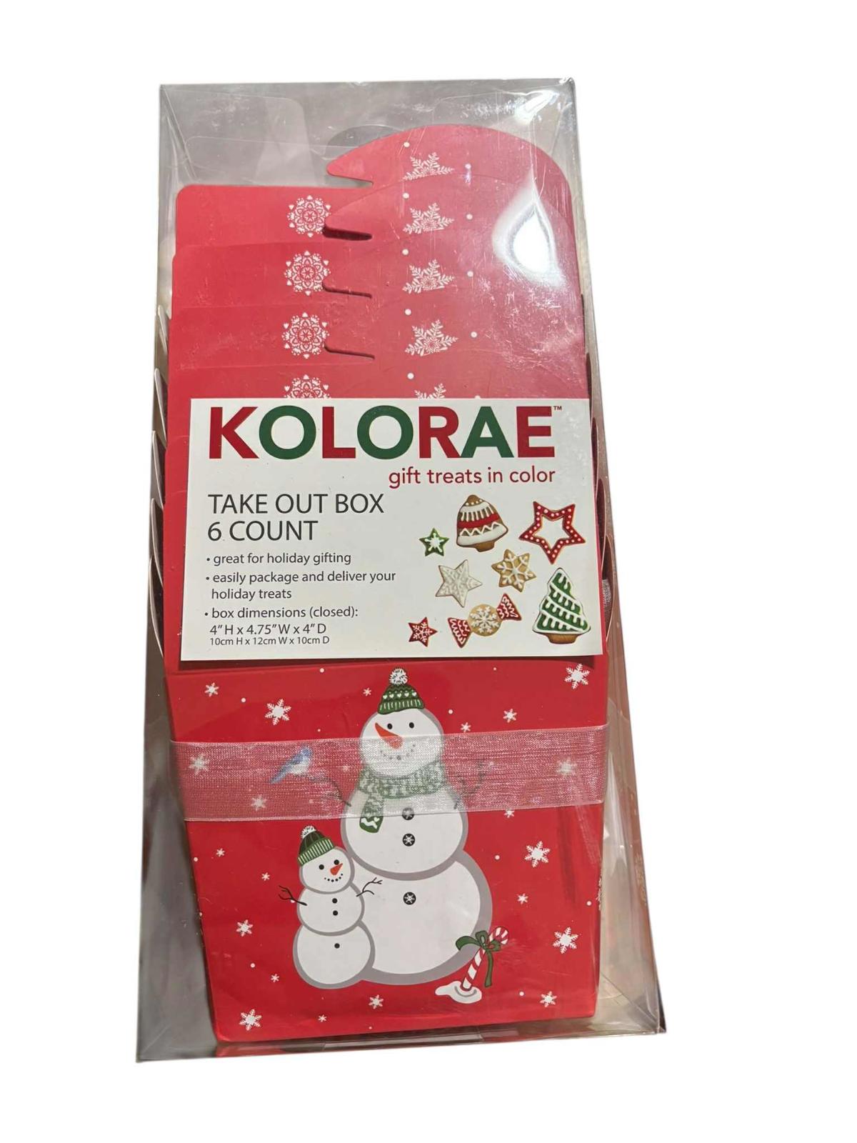 Christmas take out boxes for Treats 6 Pack Brand New