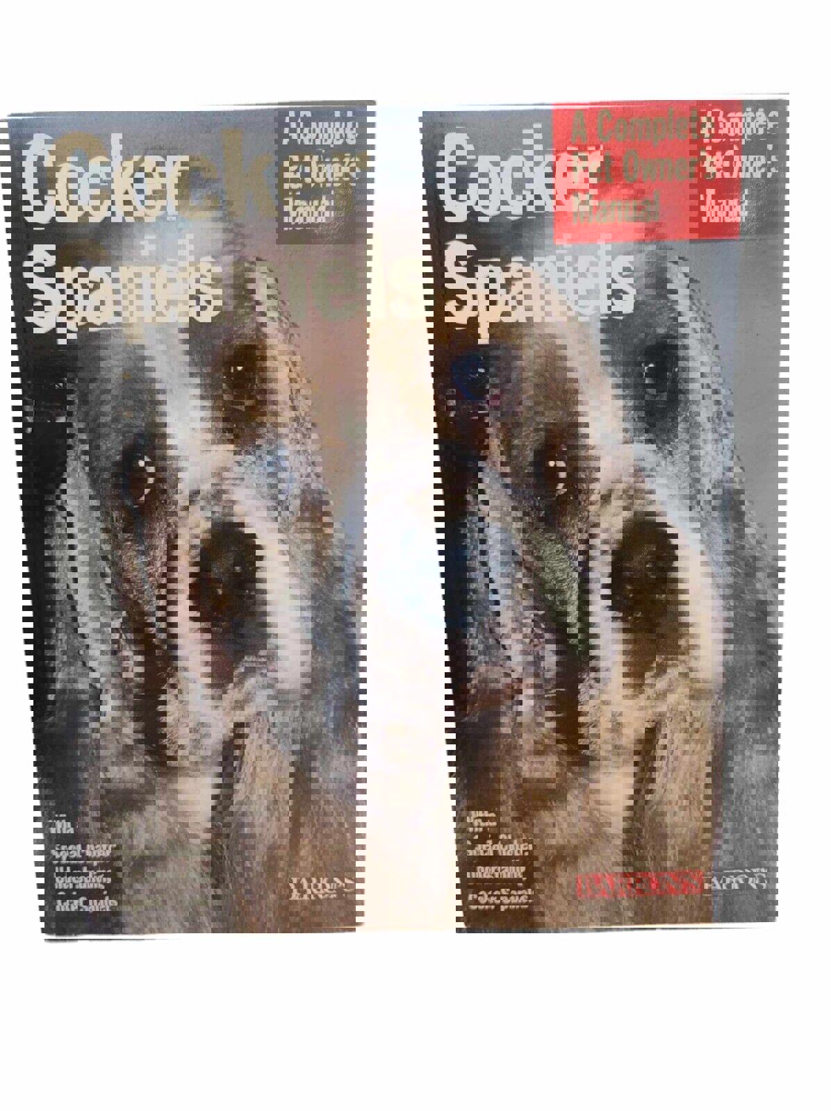 A COMPLETE PET OWNER'S MANUEL BOOK BY BARRON'S COCKER SPANIELS