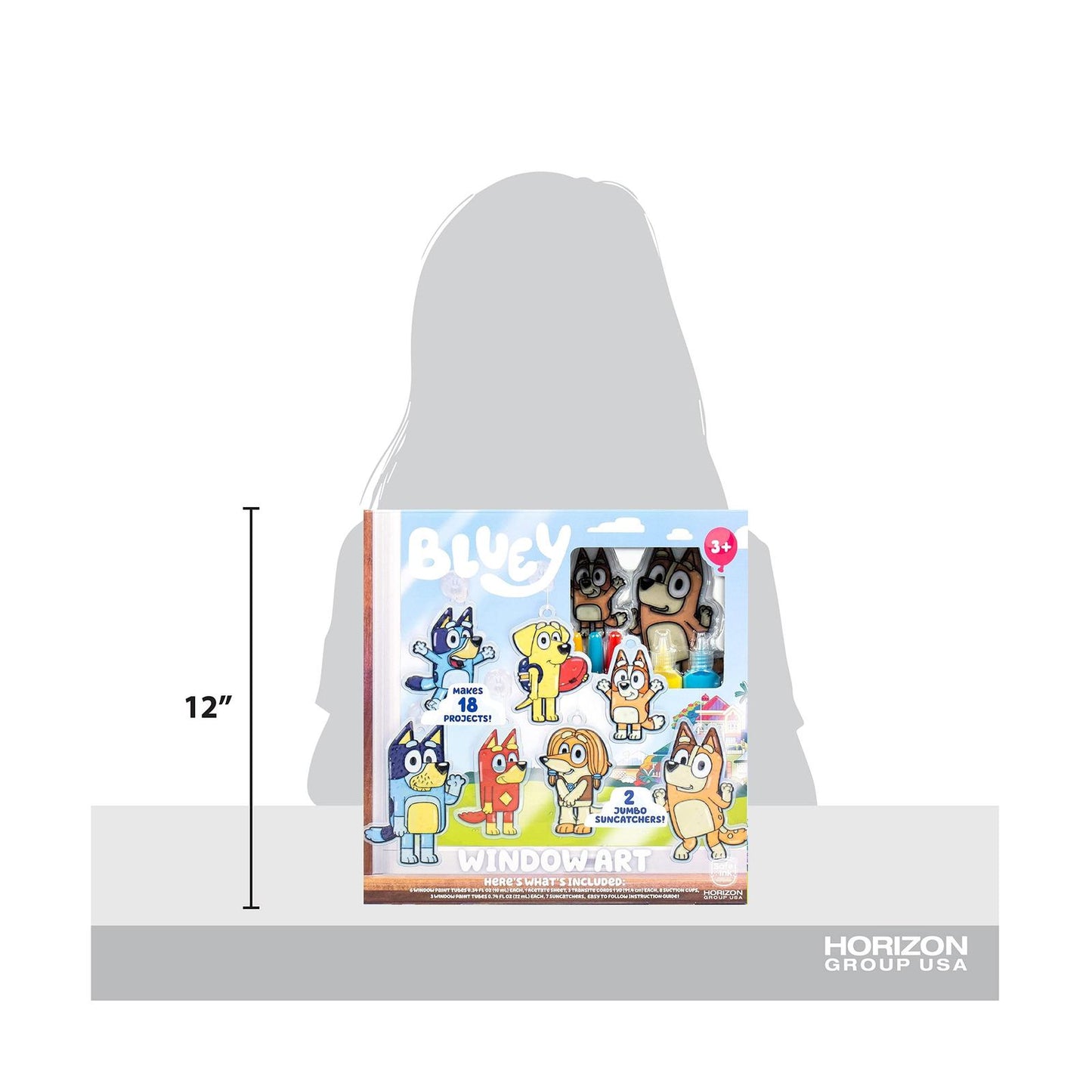 Bluey Window Art Suncatchers for Kids, Window Art Kit, Great Suncatchers Kit ...
