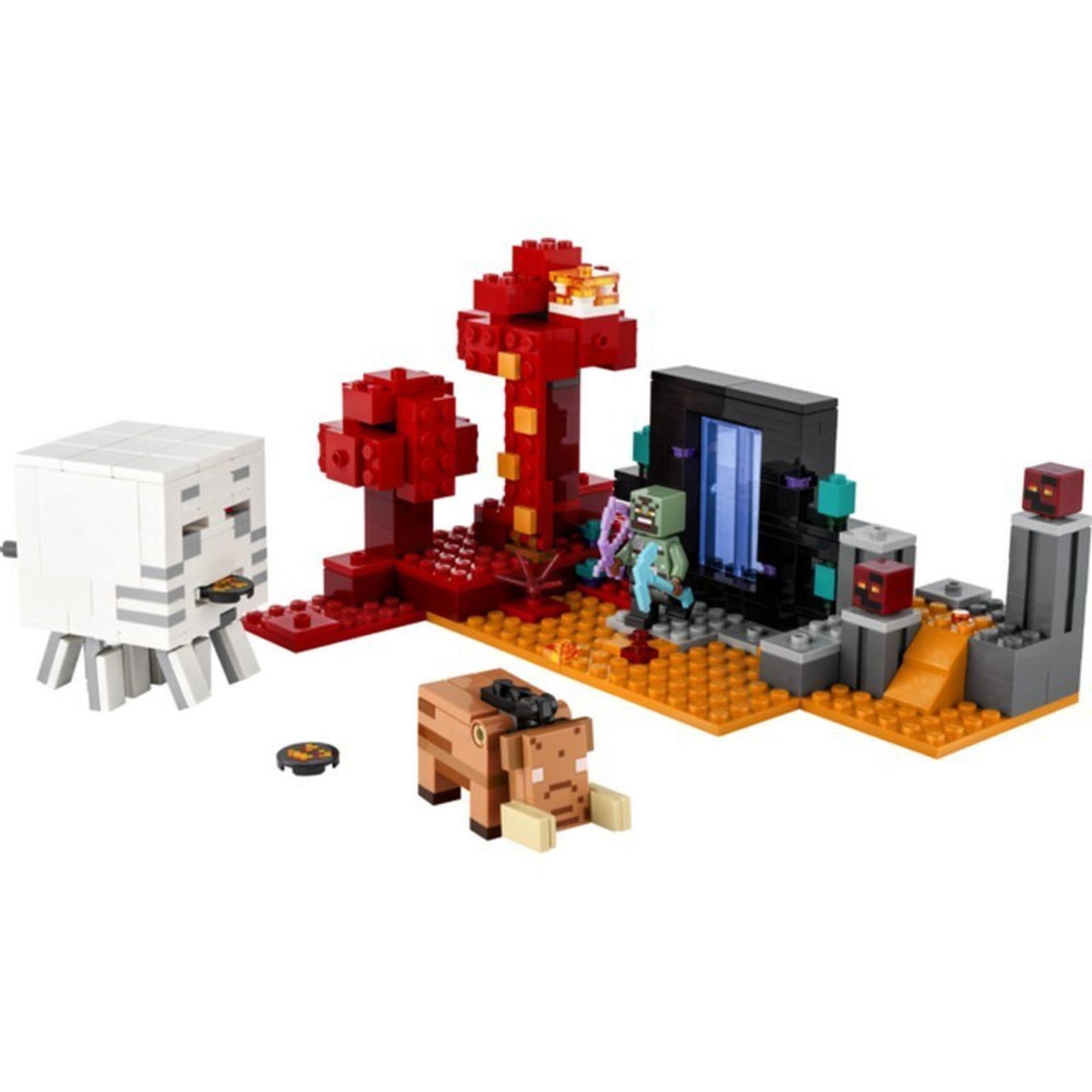 Minecraft The Nether Portal Ambush Building Toy 21255 Legos New in Box