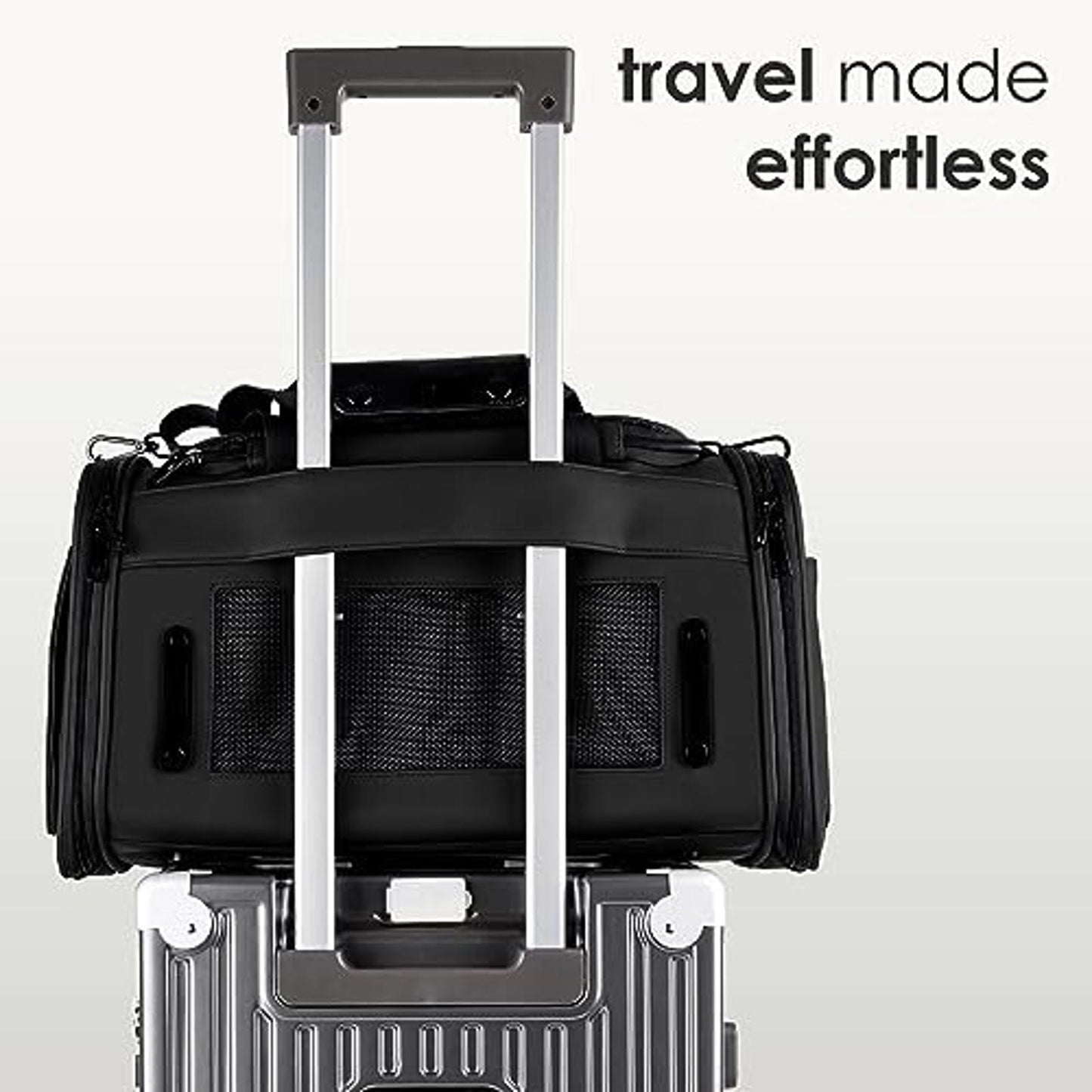 Small Pet Carrier High Quality Leather Luxury- Size S - for Small