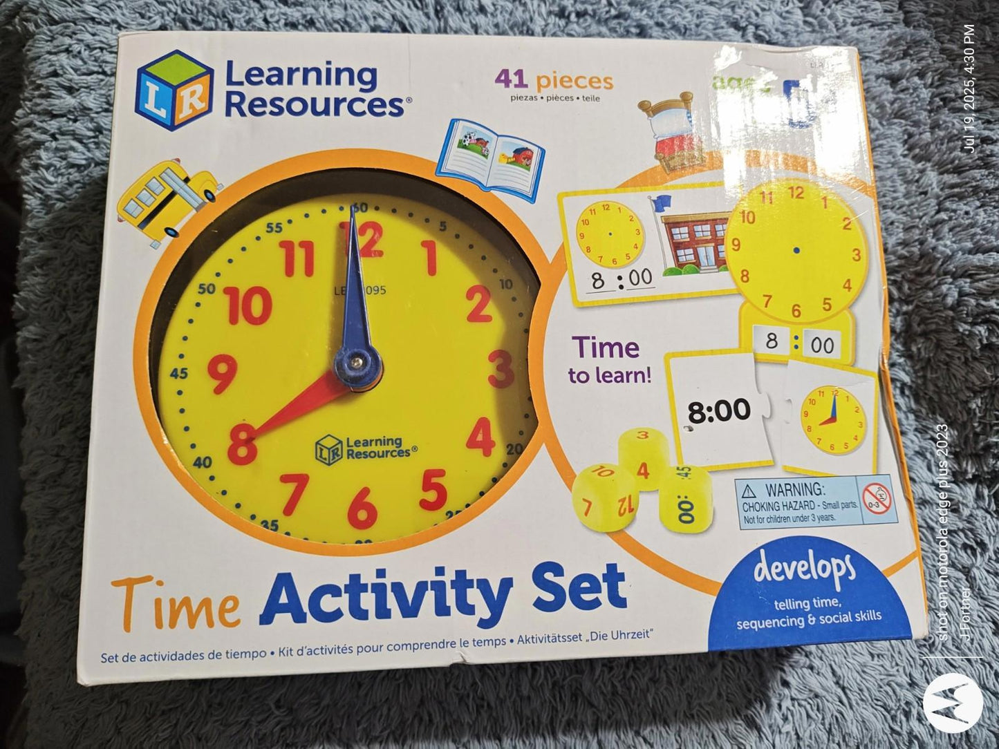 Learning Resources Time Activity Set, Teacher Supplies