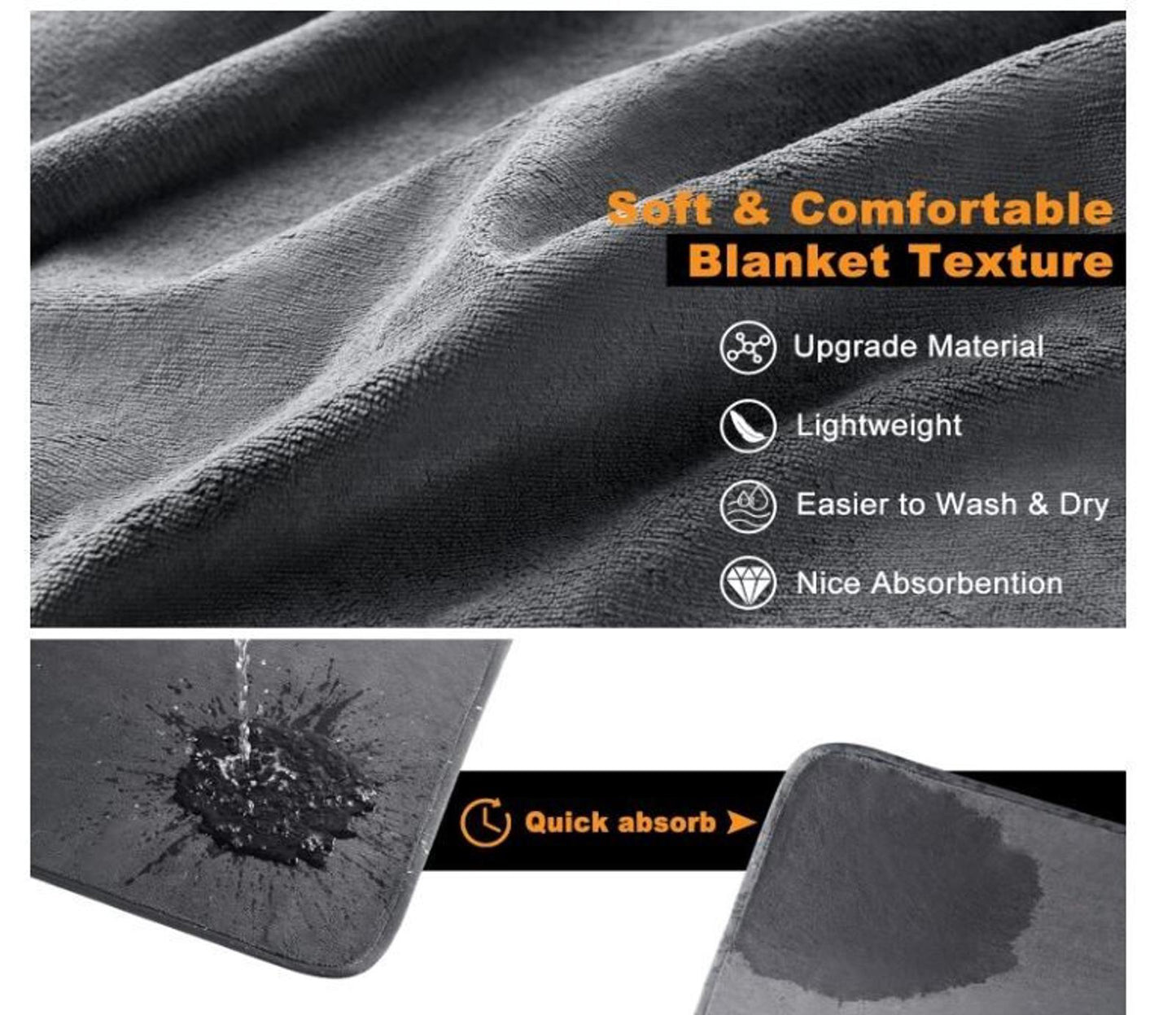 Washable Pee Pads for Dogs 48" by 48" 1 Pack Reusable Dog Mat for...