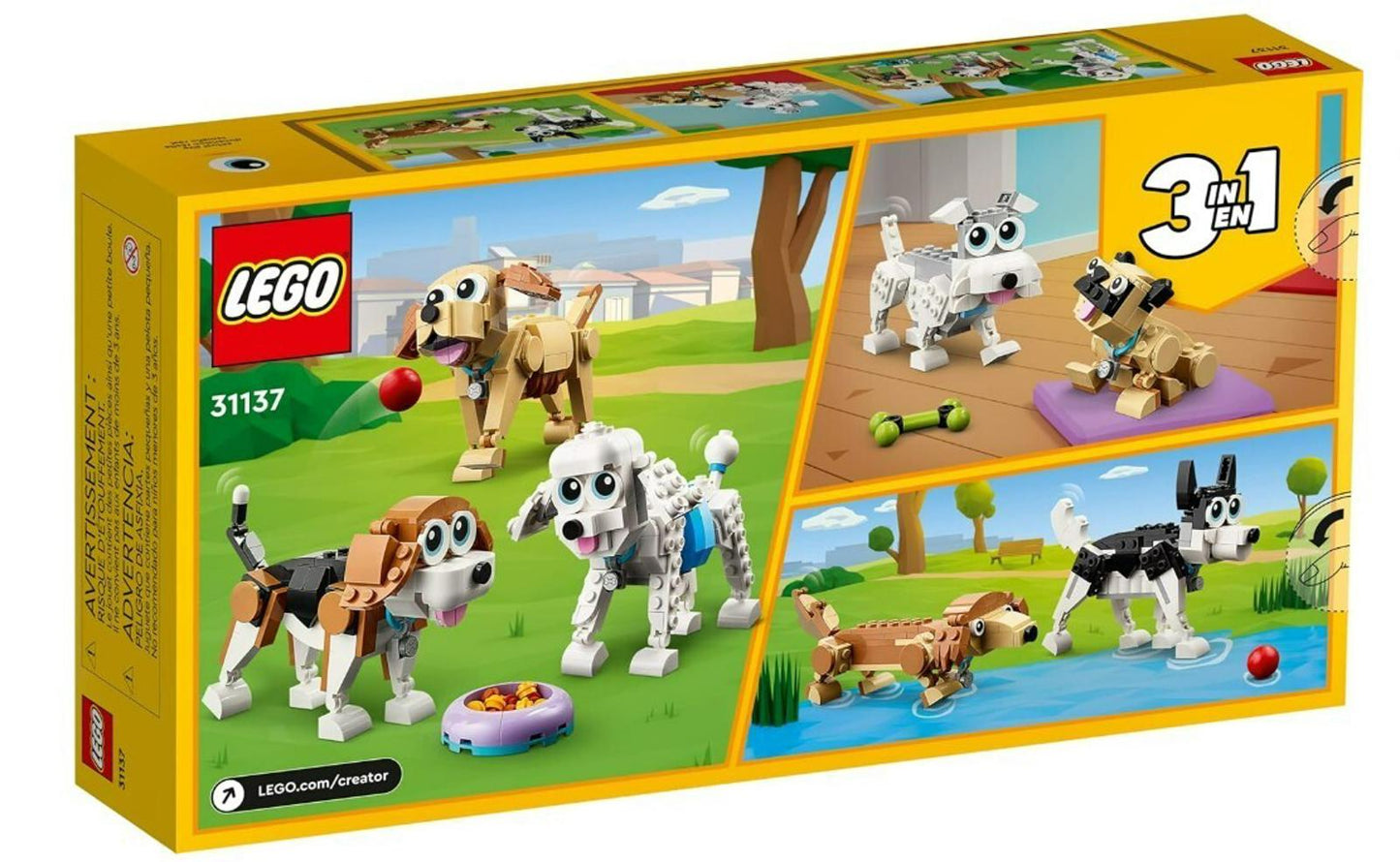 LEGO Creator 3 in 1 Adorable Dogs Animal Figures Toys 31137