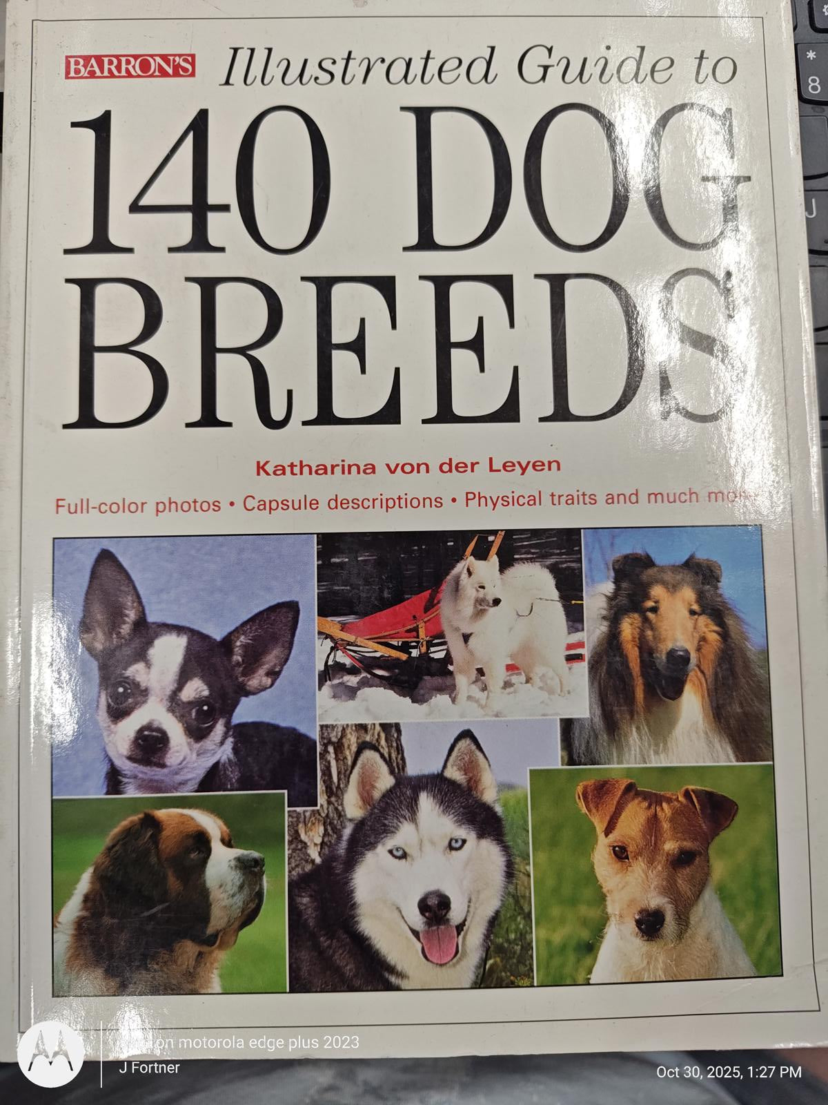 BARRONS ILLUSTRATED GUIDE TO 140 DOG BREEDS SOFTBACK BOOK