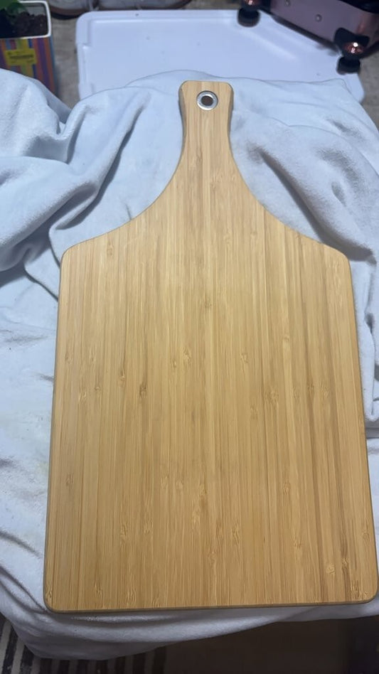 Bamboo Cutting Board with 'Home Sweet Home' Design