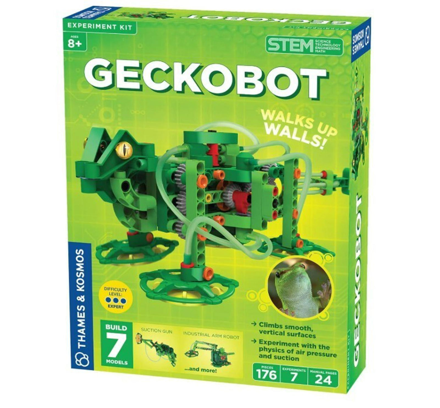 Thames & Kosmos Geckobot STEM Experiment Kit Build a Wall-Climbing Gecko Robot
