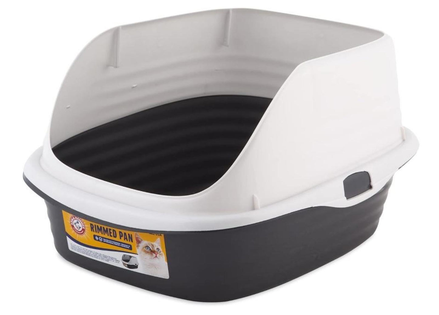Cat Litter Pan Rimmed Arm & Hammer Microban