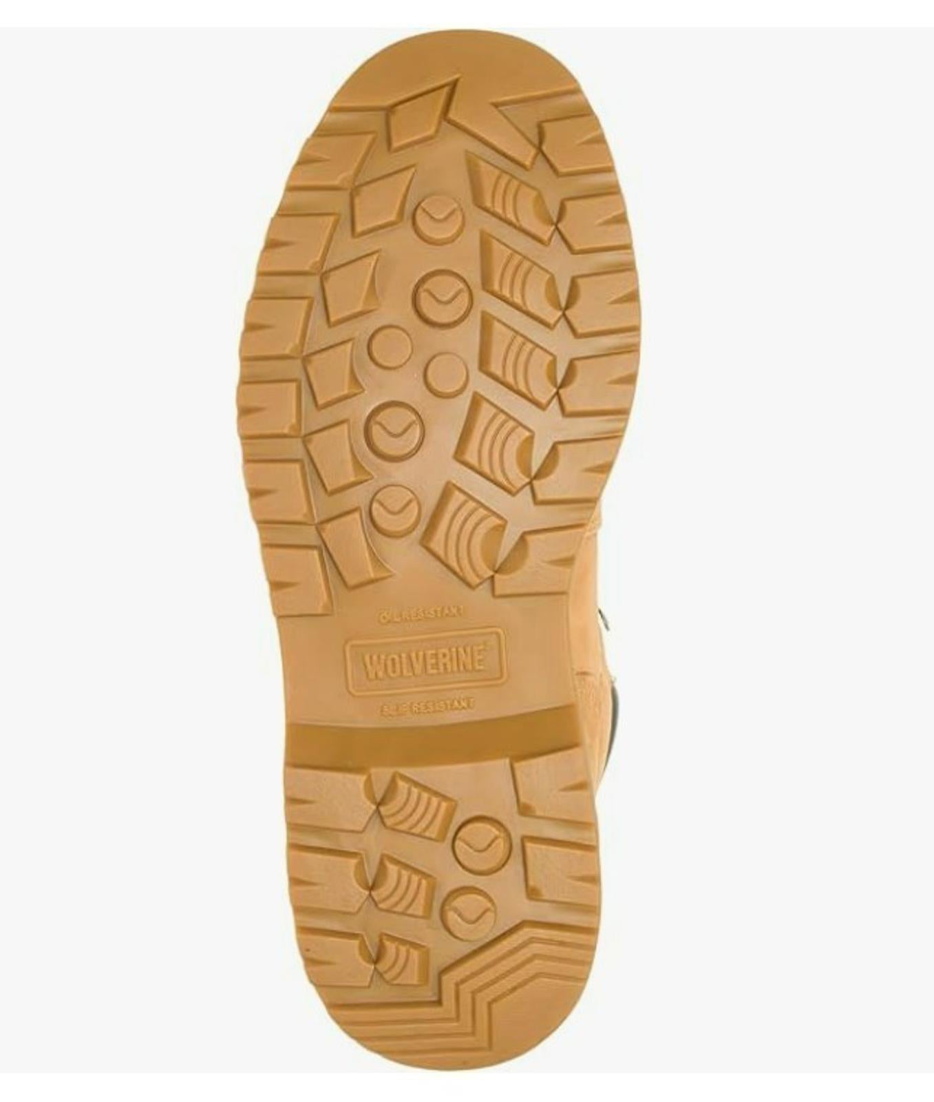 Wolverine Men's FLOORHAND 6" Waterproof STEEL Toe WHEAT Work Boots NEW 6.5 M