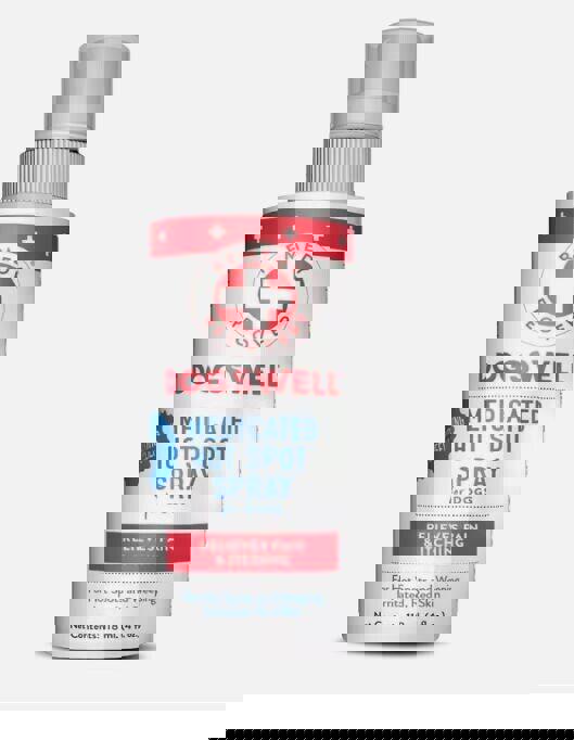 DOGSWELL Releves Pain & Itching Medicated Hot SPot Spray for Dogs, 4 oz.