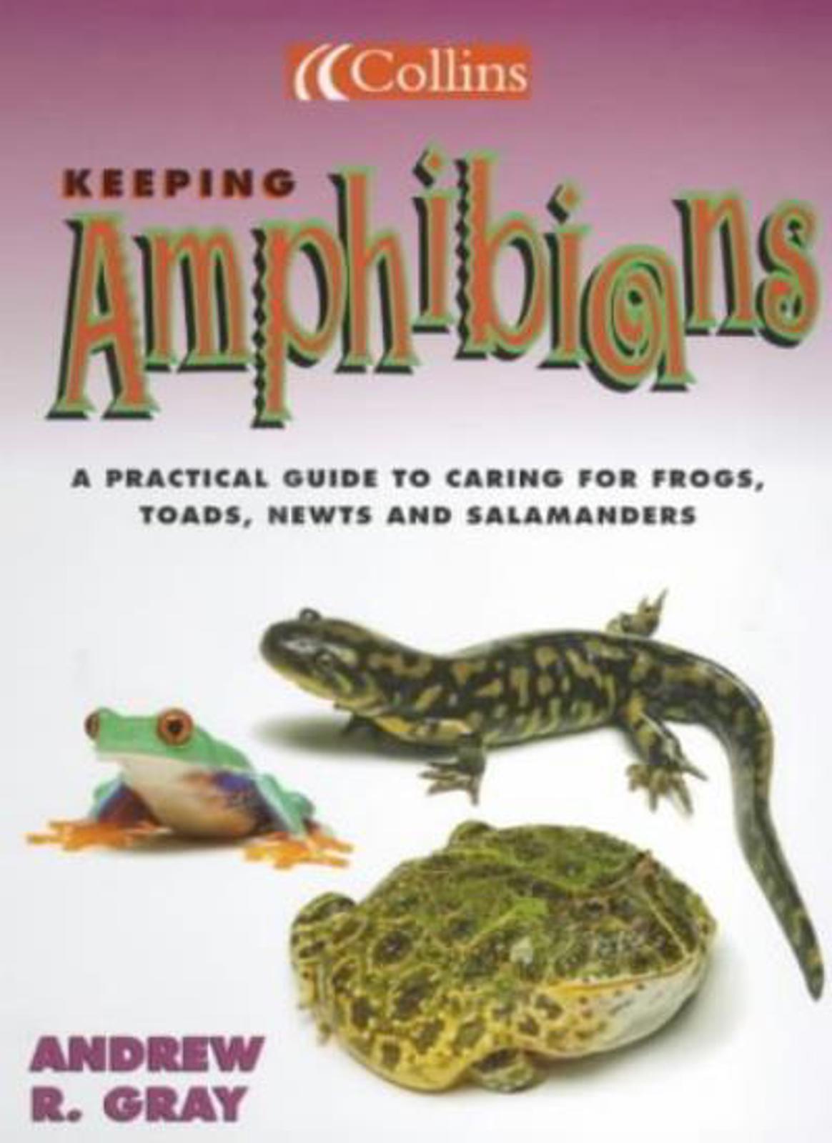 Keeping Amphibians book cover featuring frogs, toads, newts, and salamanders.