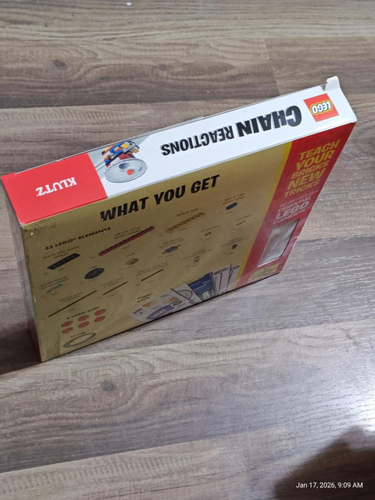 LEGO Chima Reaction Game box featuring colorful graphics and game components.