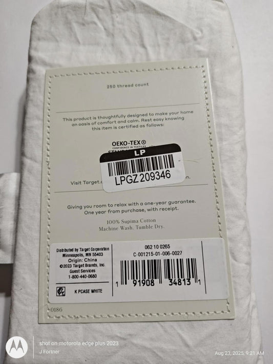 LPGZ 209346 product label showing Oeko-Tex certification and care instructions.