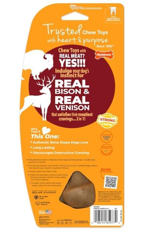 Strong Chew Femur Bone Dog Toy Bison & Venison