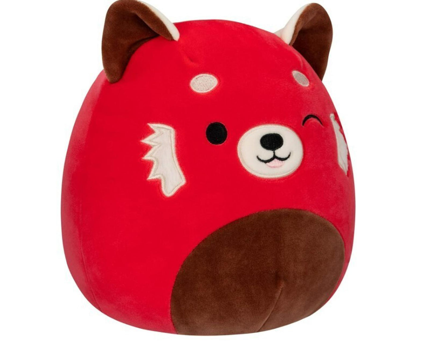 Red Panda Plush Toy with a cute smile and soft texture.