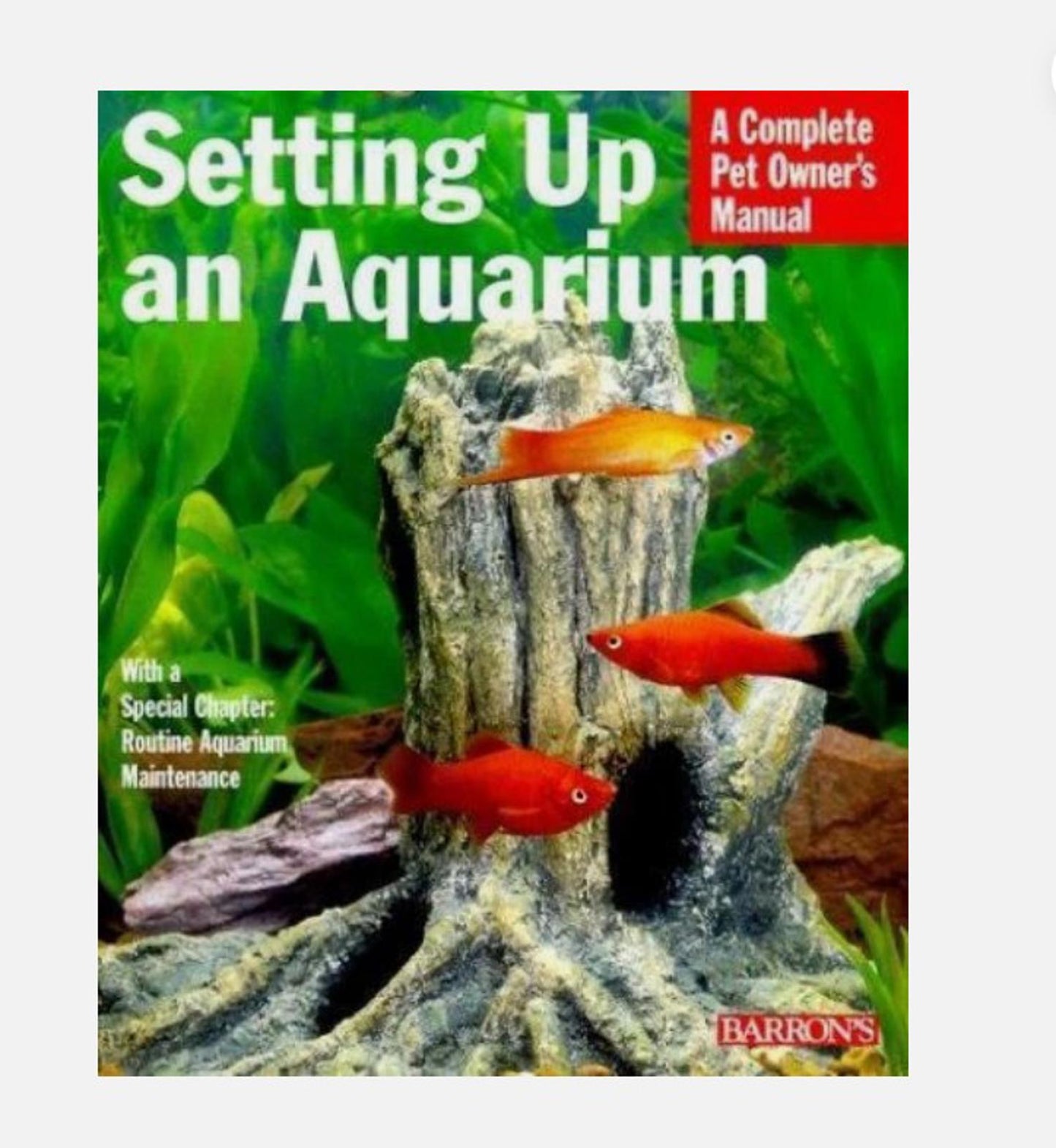 Setting Up an Aquarium book cover featuring colorful fish and a decorative aquarium setup.