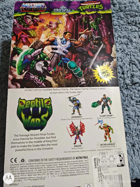 Teenage Mutant Ninja Turtles action figures featuring Leonardo, Michelangelo, and more in vibrant colors.