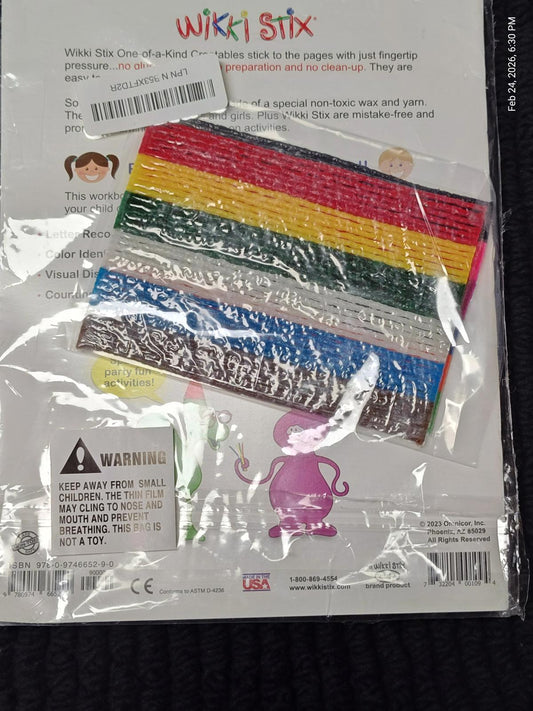 Wiki Stix colorful wax sticks for creative projects, featuring various vibrant colors.