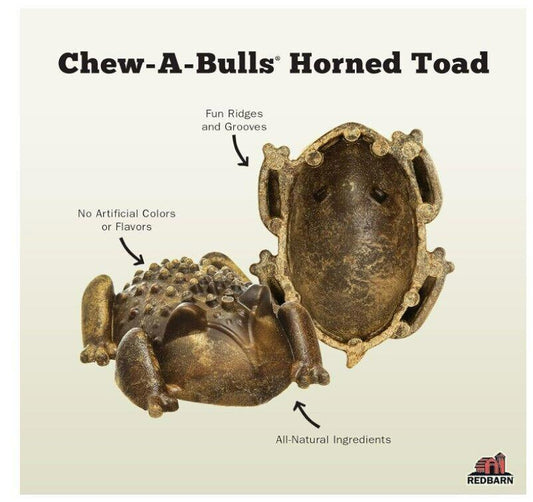 Redbarn Chew-A-Bulls Size: Medium | Shape: Toad | 12-Count