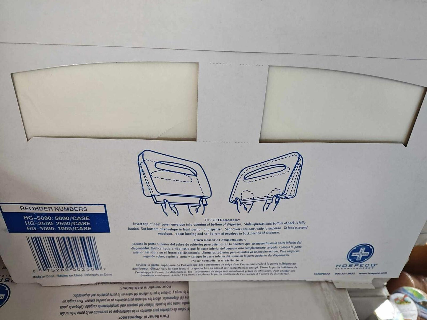 Health Gards Toilet Seat Covers 4 pack ,Half-Fold,Pack of 250