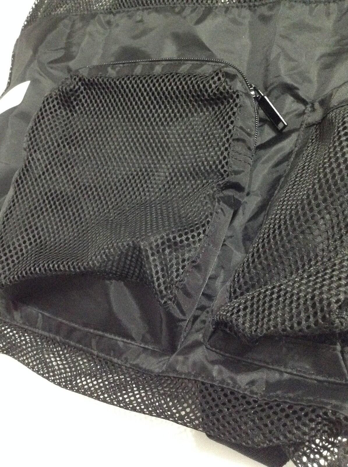 TYR Big Mesh Mummy Backpack Black Swim Bag Gym Drawstring