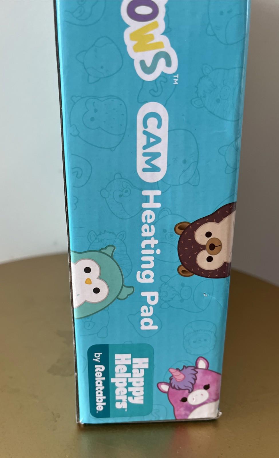 Squishmallows CAM The Cat Heating Pad Plush Animal By Happy Helpers