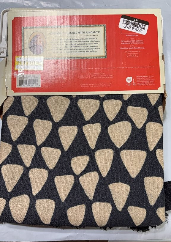 Opalhouse Designed with Jungalow Tassel Trim Shower Curtain New- no hooks