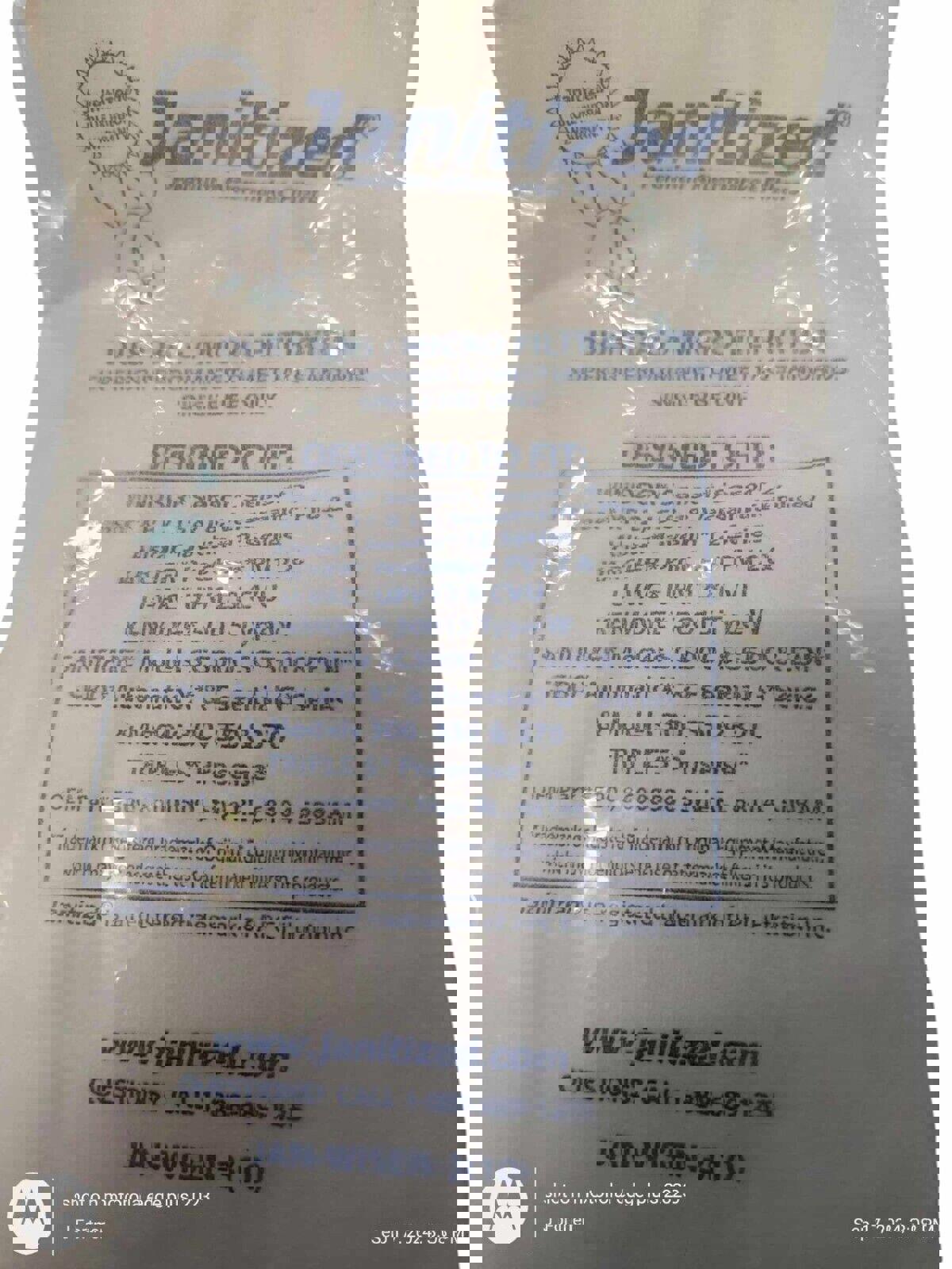 Janitized Dust Bags JAN-WISEN-3 Premium Replacement Filter Bag 10 Vacuum Bags