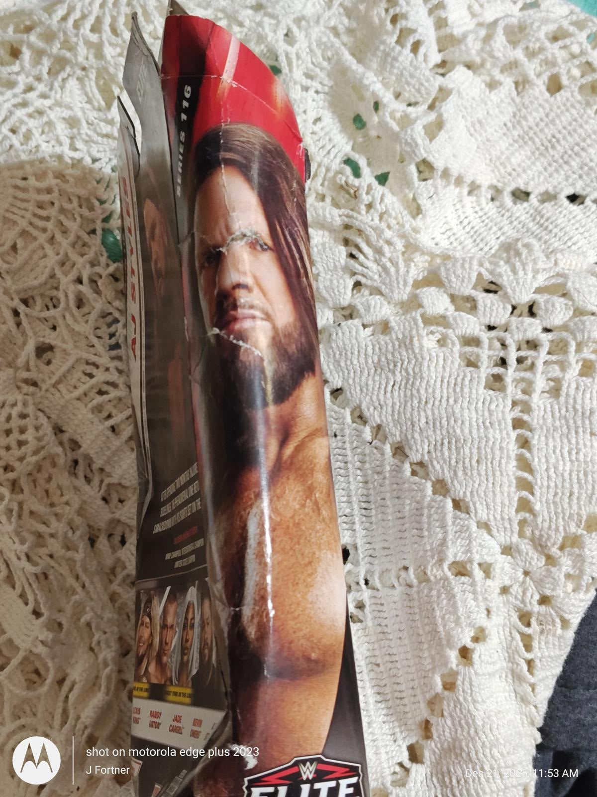 Mattel WWE Elite Collection Series 116 AJ Styles 6.5" Figure New Damaged Box