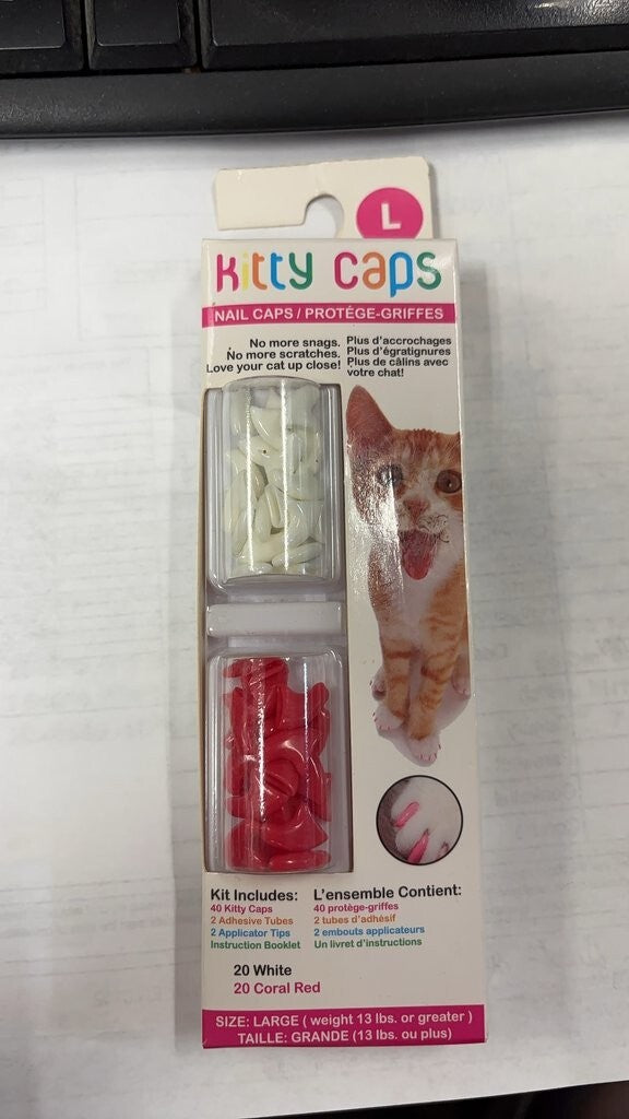 Kitty Caps Nail Caps for Cats - Large Size