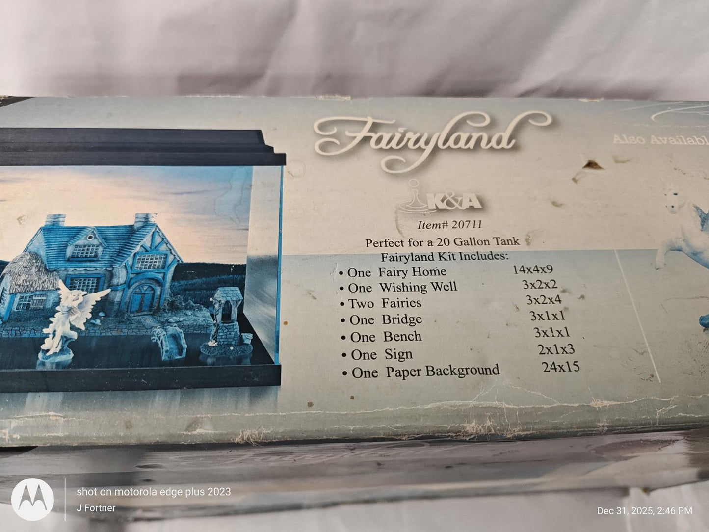 10 Gallon Aquarium Decoration Fairyland  Kit, Fish Tank Decorations Set