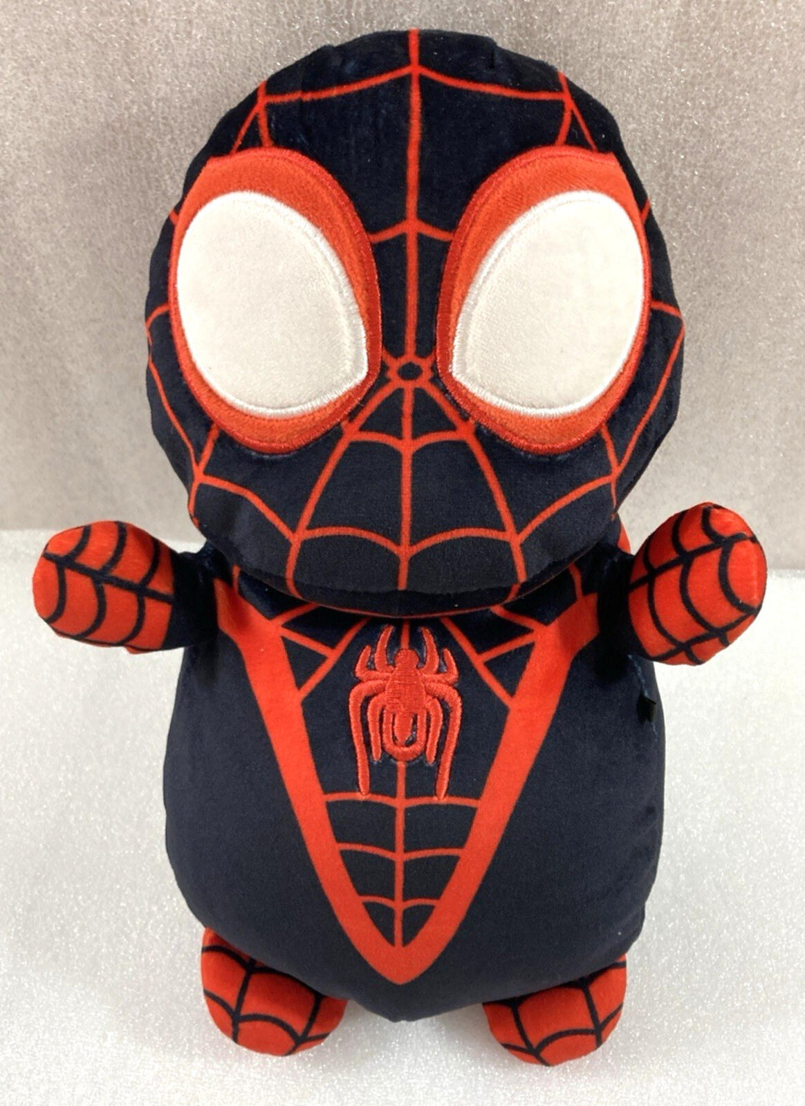 Marvel Black Spiderman Miles Morales 11" plush Squishmallows Hug Mees Jazwares