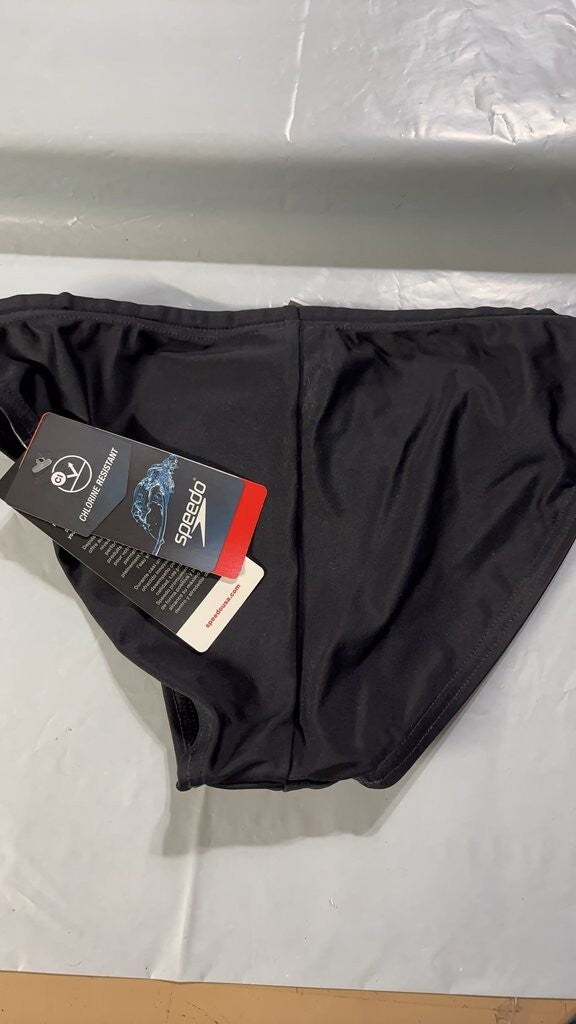 Speedo Endurance+ Men's Swim Brief Black Size 30 NWT