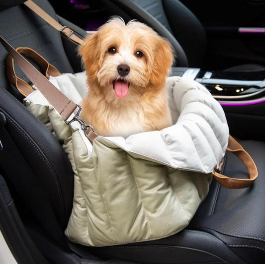ClevaHome Small Dog Car Seat & Travel Carrier & Pet Bed, Non-Slip Booster Sea...