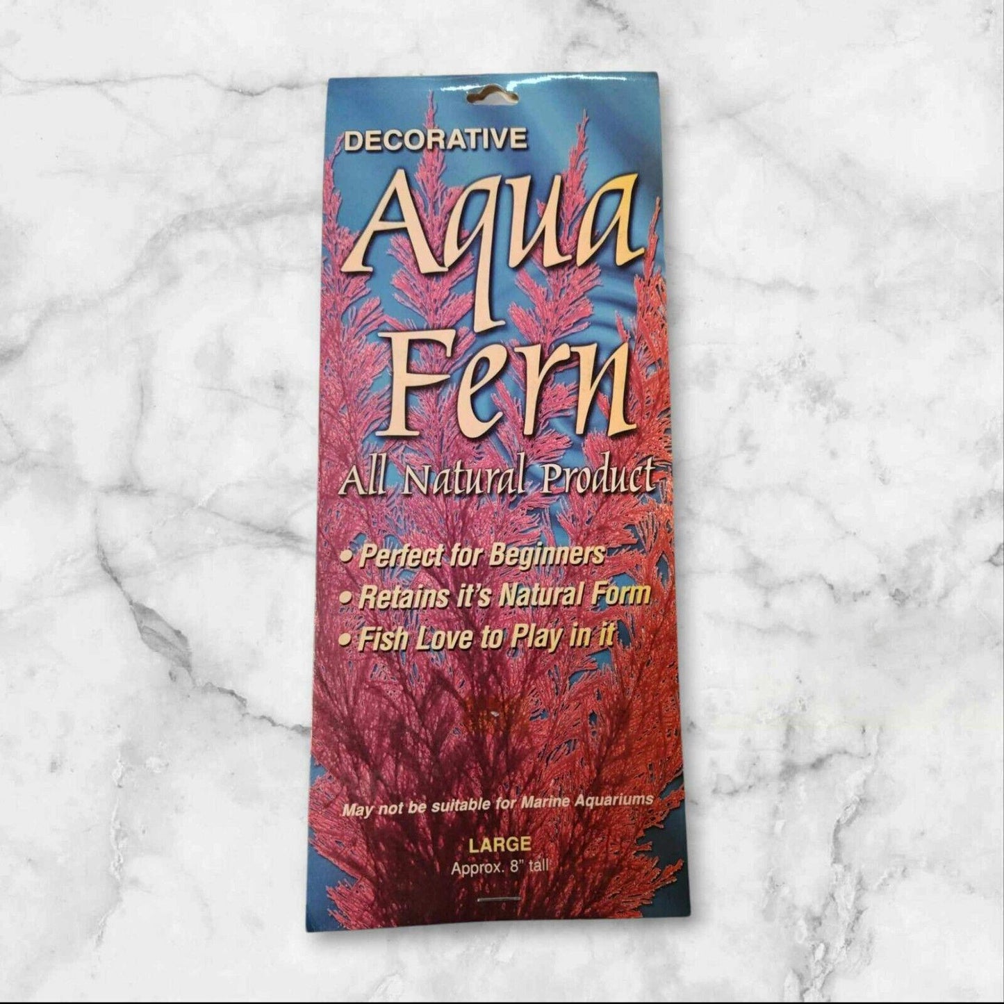 Nature's Image: Aquafern Medium, Freshwater 6" Red, Green or Rainbow Decor