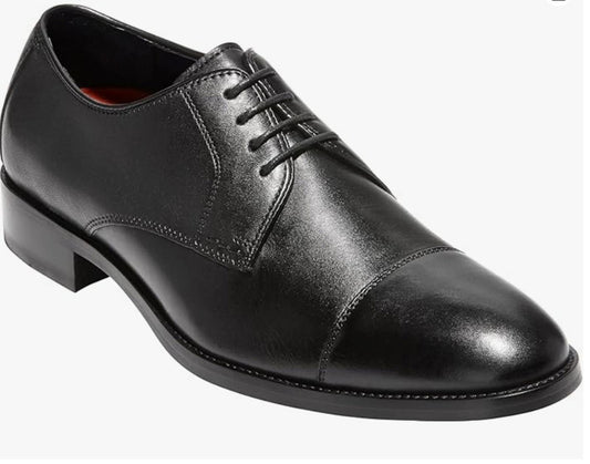 C11630 COLE HAAN MEN'S LENOX HILL CAP TOE OXFORD SIZE 13 WIDE BLACK