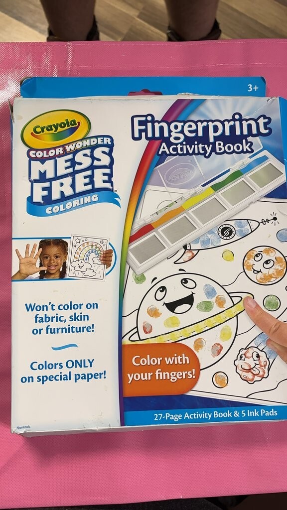 Crayola Color Wonder Mess Free Fingerprint Activity Book