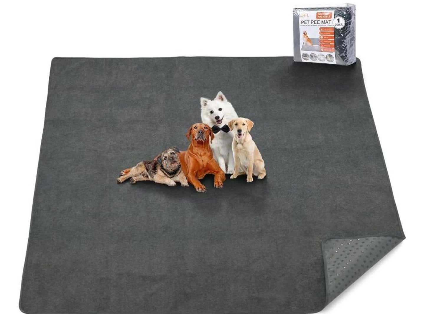 Washable Pee Pads for Dogs 48" by 48"  1 Pack Reusable Dog Mat for...