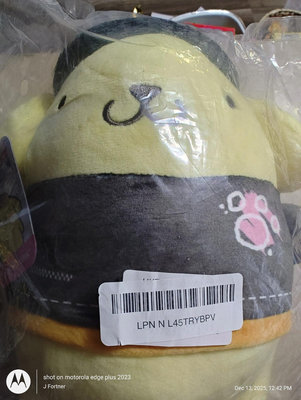 Hello Kitty and Friends Series 2 Pompompurin 8-Inch Punks Plush Super Soft New
