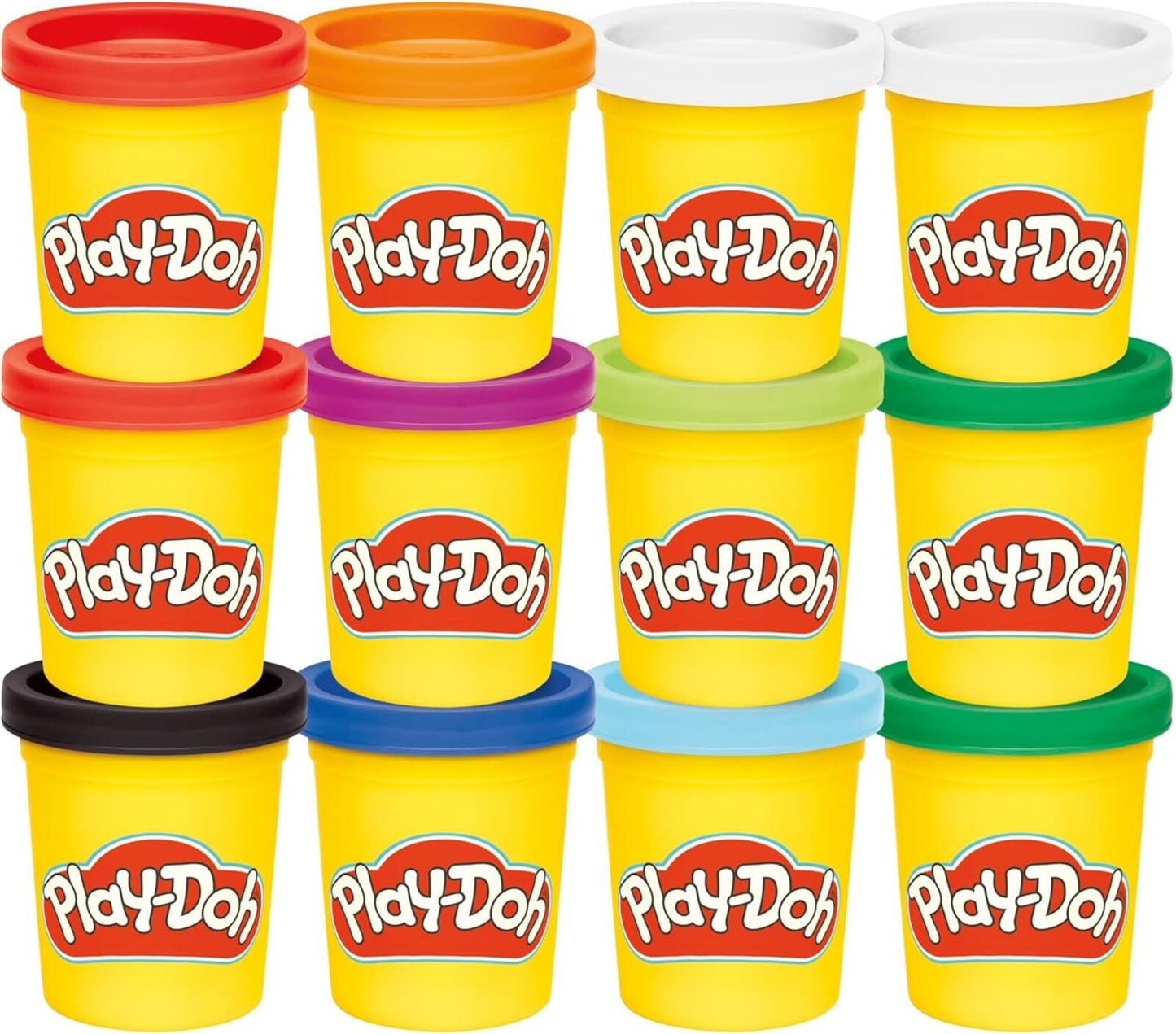 Play-Doh Jewel Colors Bulk 12-Pack of 4-Ounce Cans Brand New