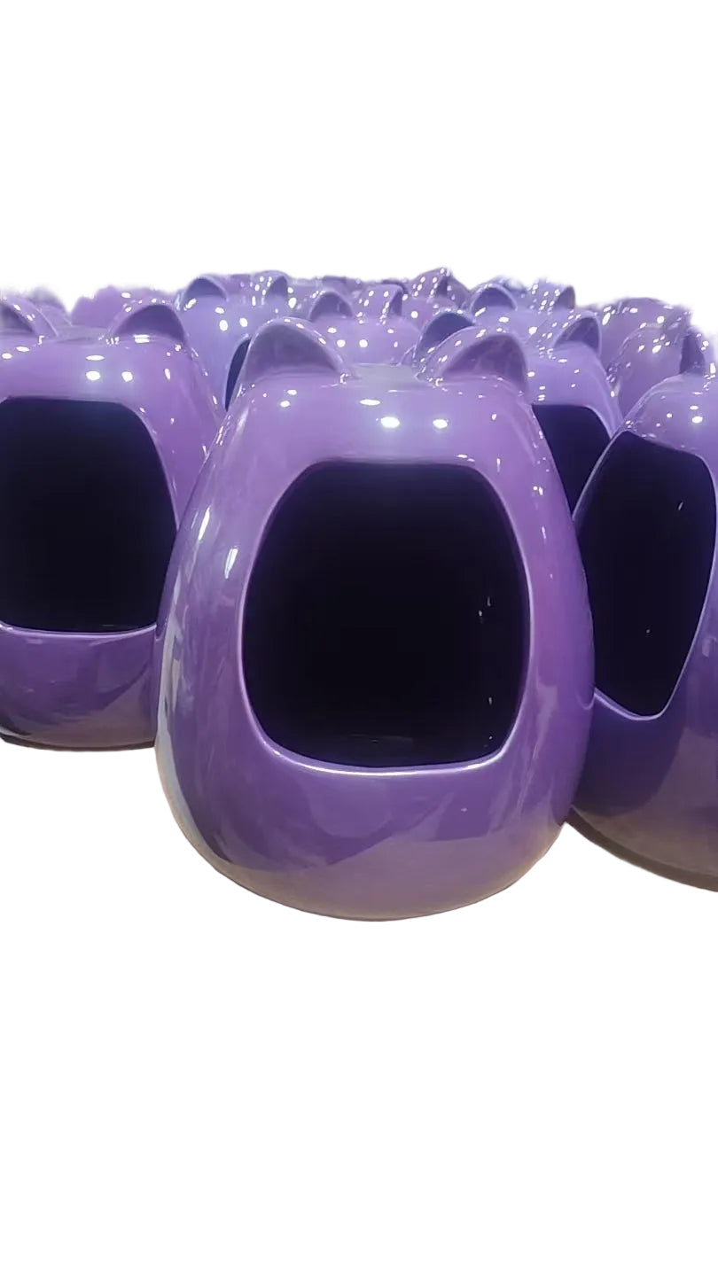"Chonky Chilly" Ceramic Chinchilla Dust Bath Jumbo Size – Perfect for the Fun Sized pet