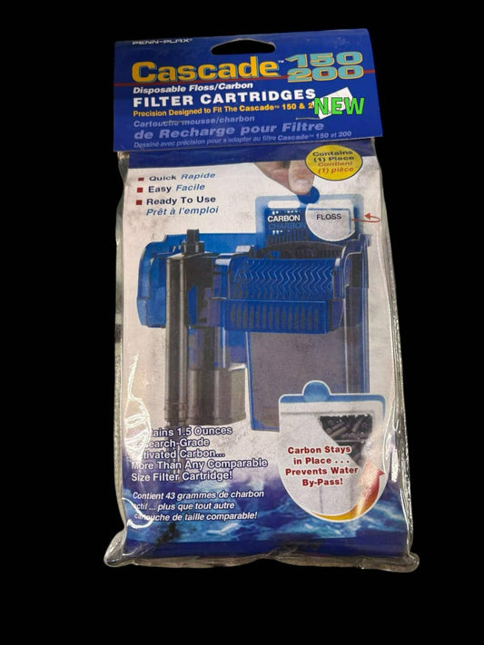 Penn-Plax CPF34C3 Cascade Power Filter Replacement Cart Pack of 1 for 150/200