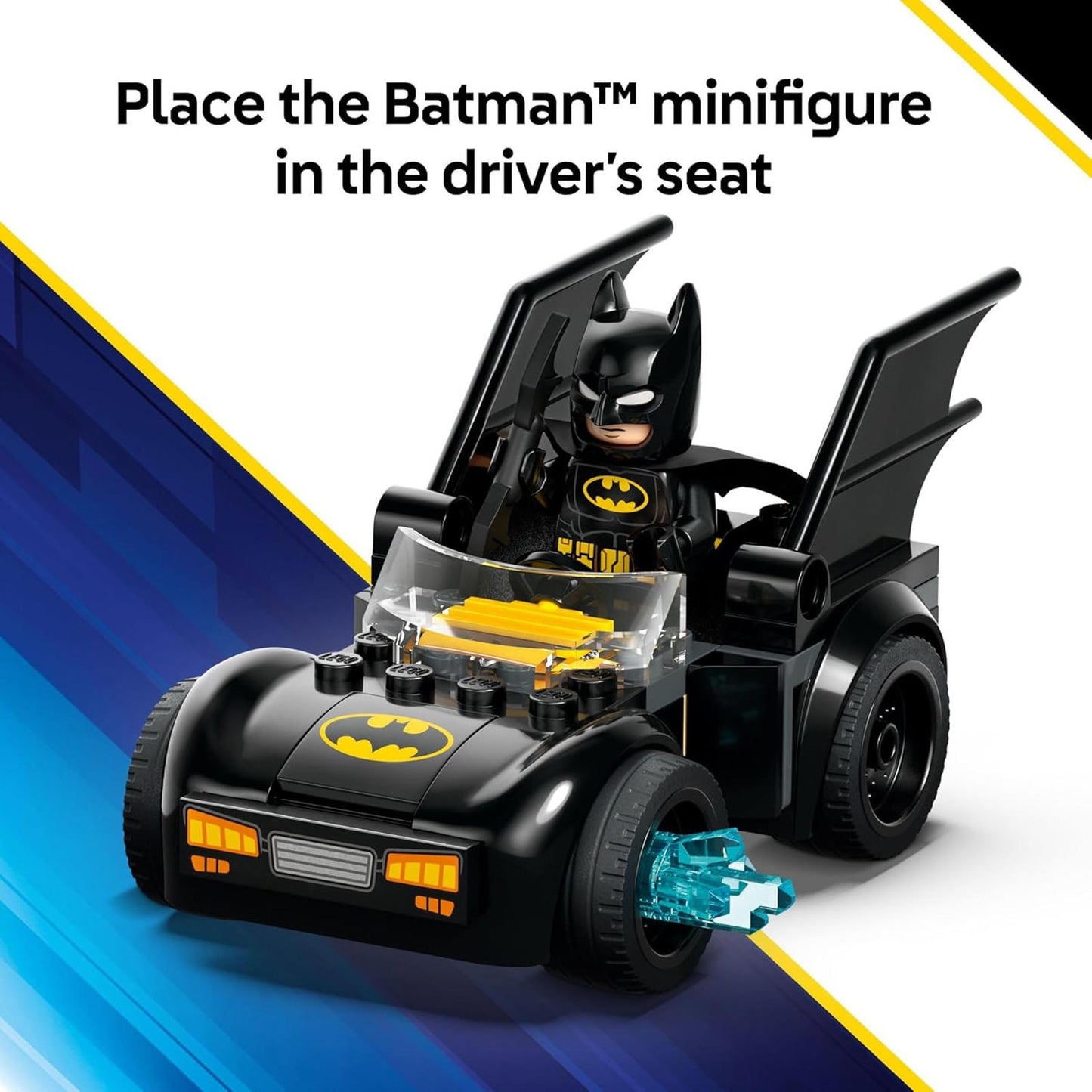 DC Batman & Batmobile Vs. Mr. Freeze Toy Building Set - Superhero Batman Toy for