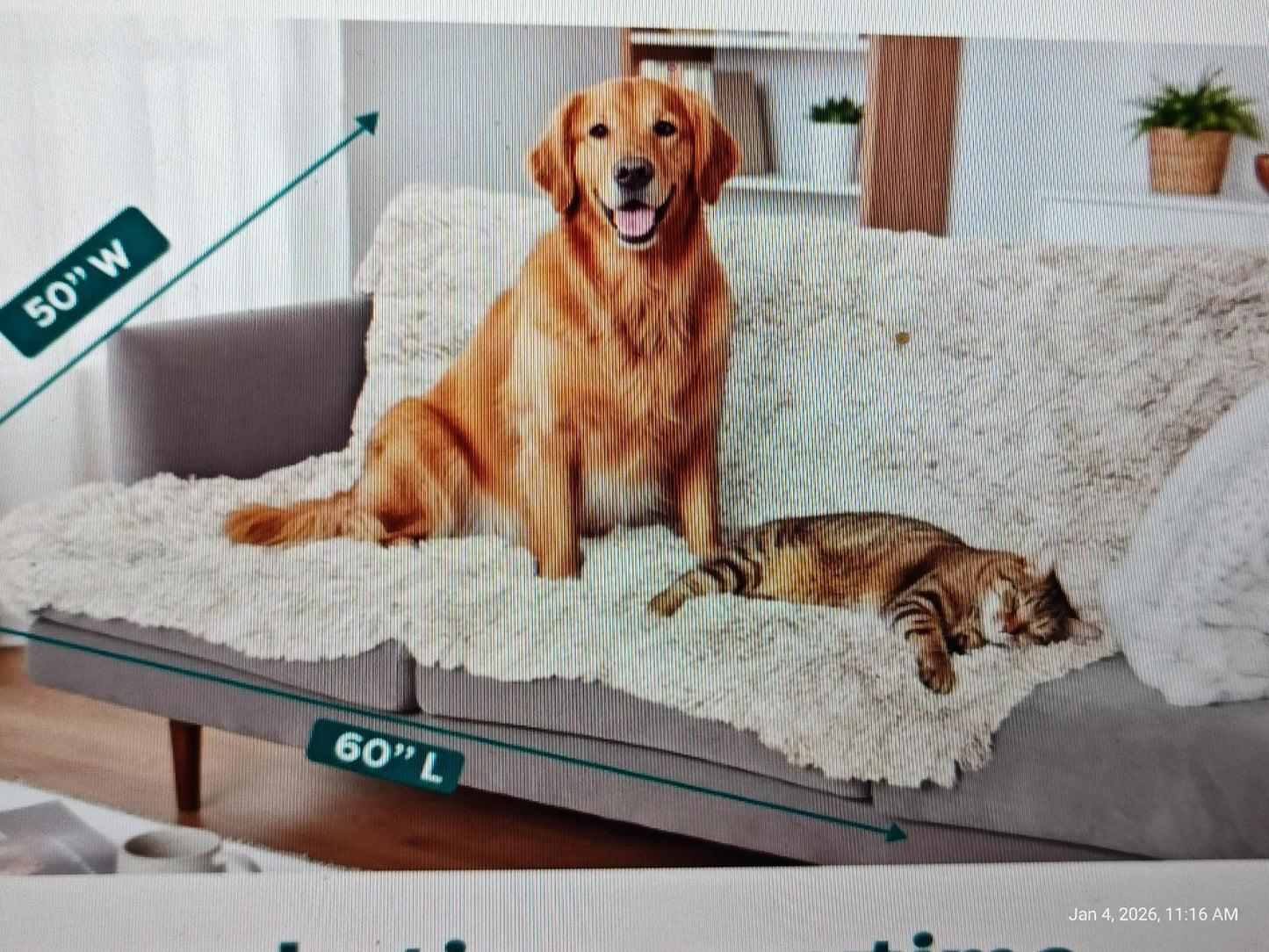 Waterproof Throw Blanket for Dogs & Indoor Cats, Reversible  XLARGE  Dark Brown