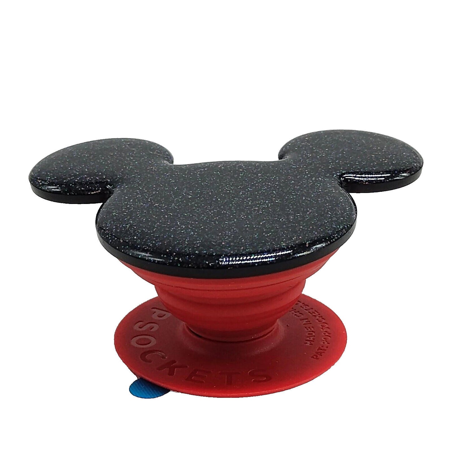 Phone Grip Stand Glitter Classic Mouse Black PopSockets